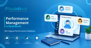 360-degree performance feedback dashboard in RealHRsoft